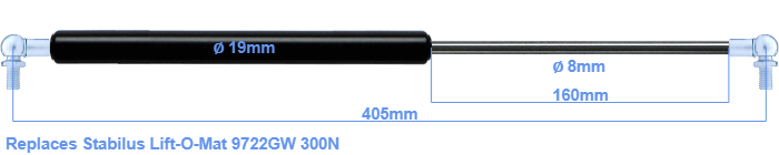 Stabilus Lift-O-Mat 9722GW