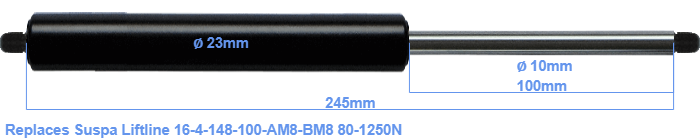Suspa Liftline 16-4-148-100-AM8-BM8