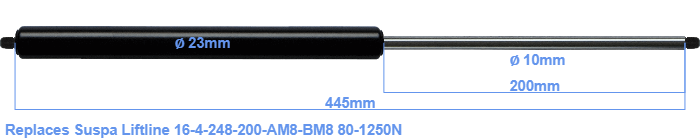 Suspa Liftline 16-4-248-200-AM8-BM8