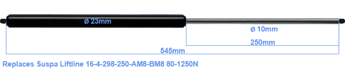 Suspa Liftline 16-4-298-250-AM8-BM8