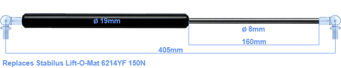 Stabilus Lift-O-Mat 6214YF