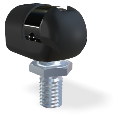 M8 Plastic elbow (18mm)