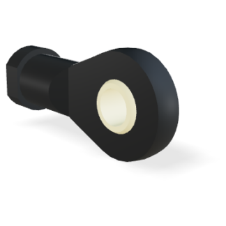 M8 Rod end plastic