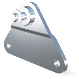 Stainless side bracket (max. 500N)