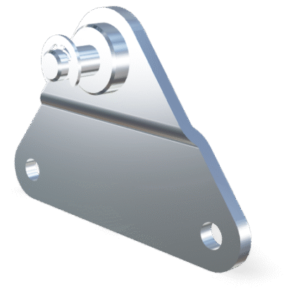 Stainless 316 side bracket (max. 500N)