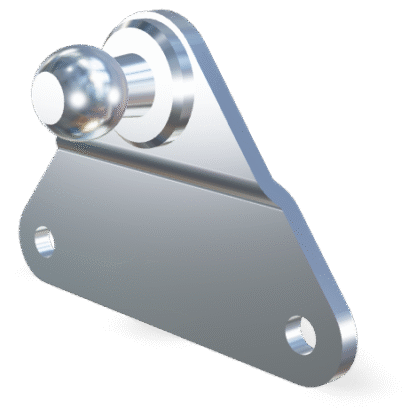 Stainless 316 side bracket with ball